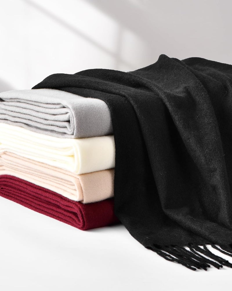 Premillow Scarfs for Women, Winter Scarf, Classic Pashmina Shawls and Wraps, Cashmere Feel Scarfs for Women, Long Scarves - Image 5